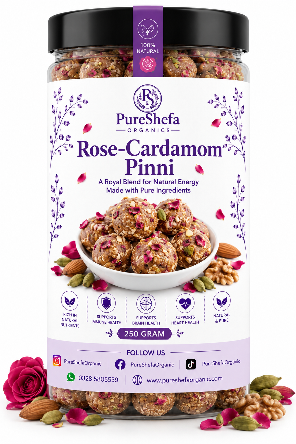 Rose-Cardamom Pinni