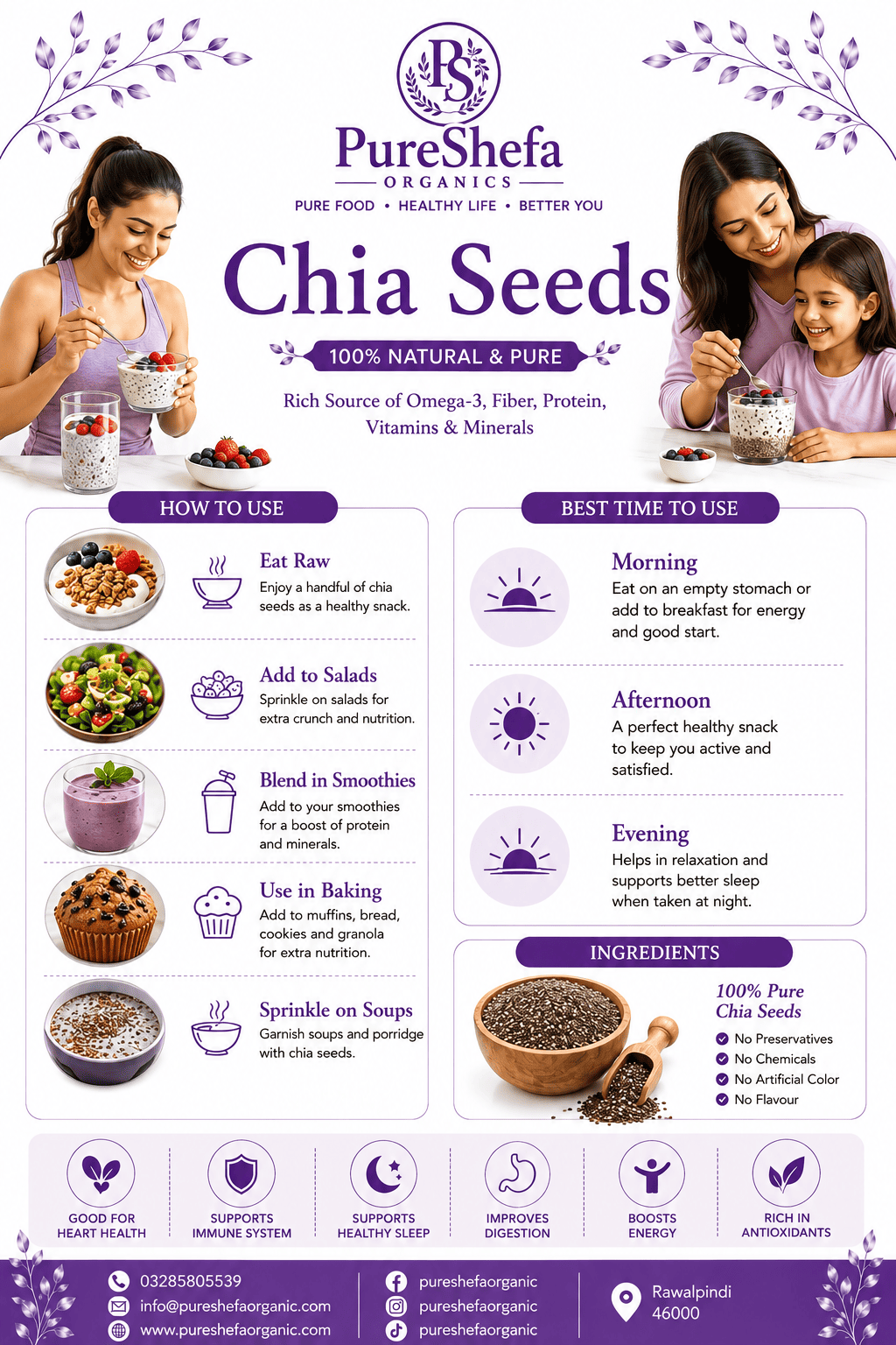 Chia Seeds – 100% Organic, Natural & Premium Quality | Buy Online in Pakistan